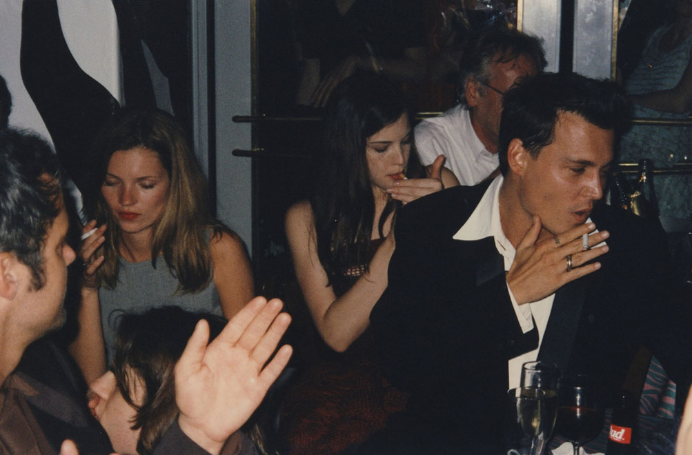 with Kate Moss and Johnny Depp