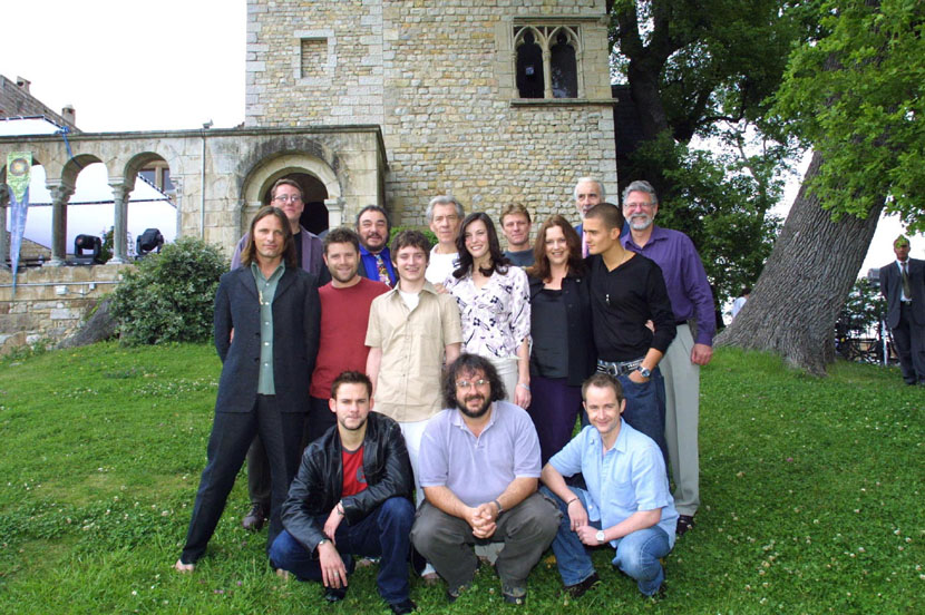 with LOTR cast and crew, at Cannes 2001