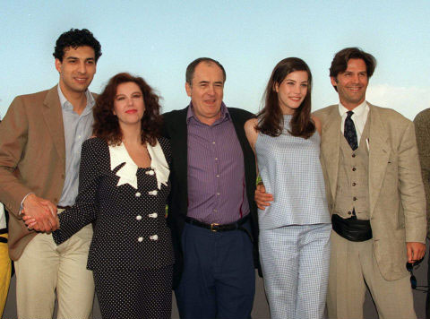 with Stealing Beauty crew, at Cannes 1996