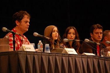 with Rainn Wilson, Ellen Page and Nathan Fillion