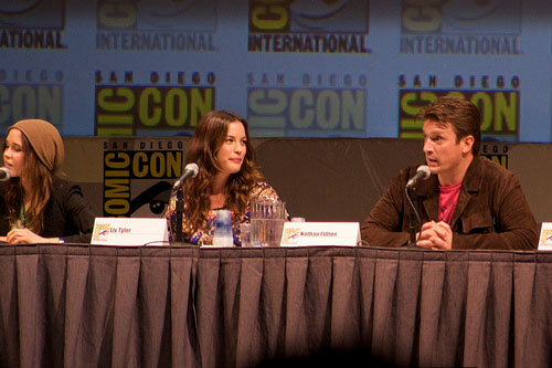 with Ellen Page and Nathan Fillion