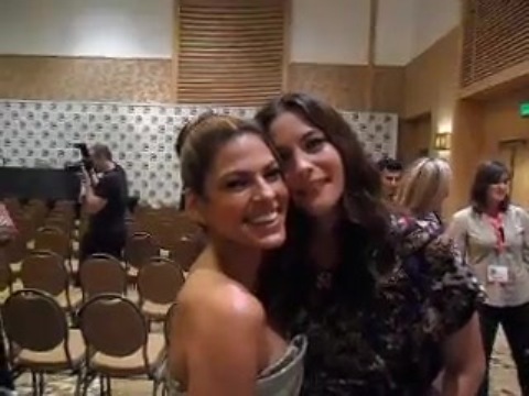 with Eva Mendes