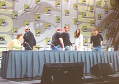with "The Incredible Hulk" cast and crew