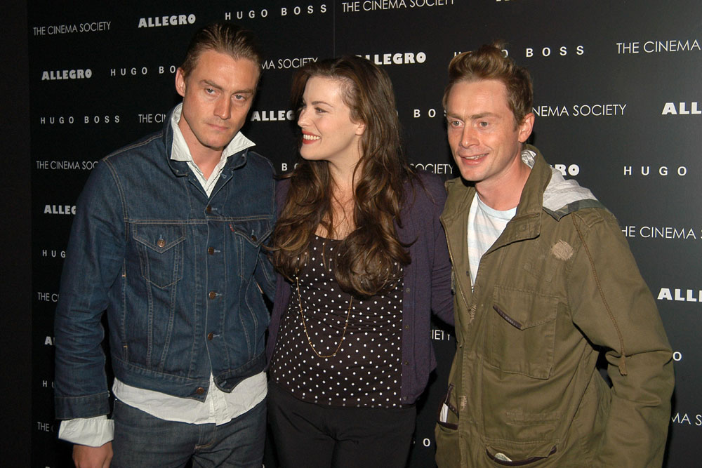 with husband Royston Langdon and his brother Antony