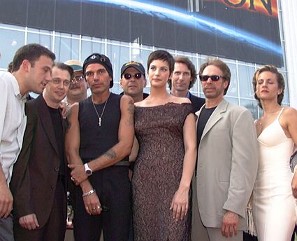 with Armageddon's cast and crew