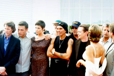with Armageddon's cast and crew