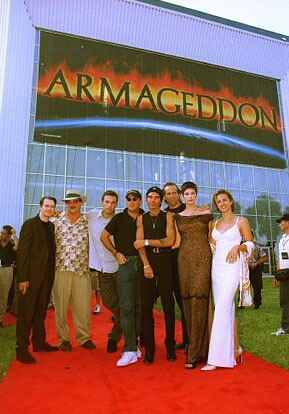 with Armageddon's cast and crew