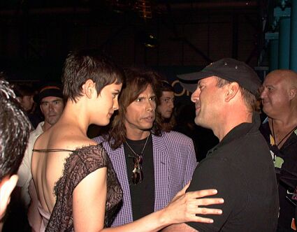 with dad Steven Tyler and Bruce Willis