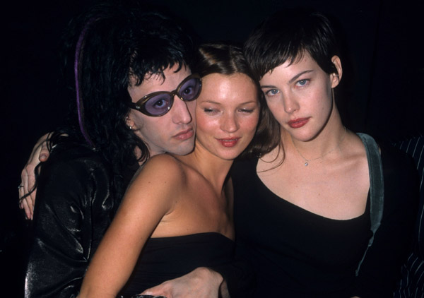 with Twiggy and Kate Moss