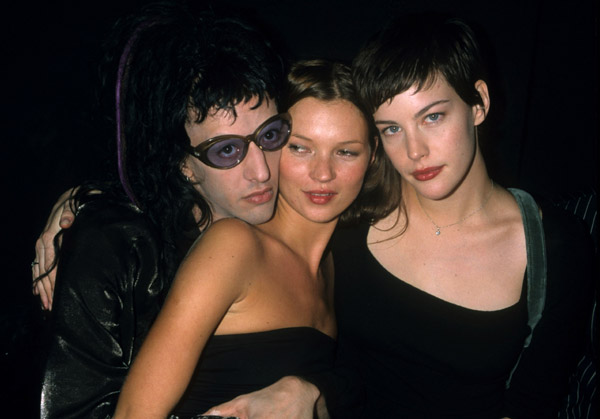 with Twiggy and Kate Moss