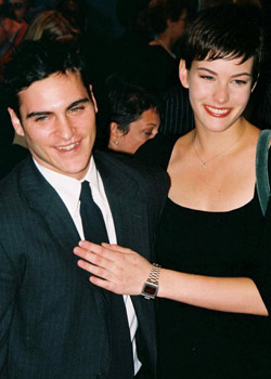 with former boyfriend - Joaquin Phoenix