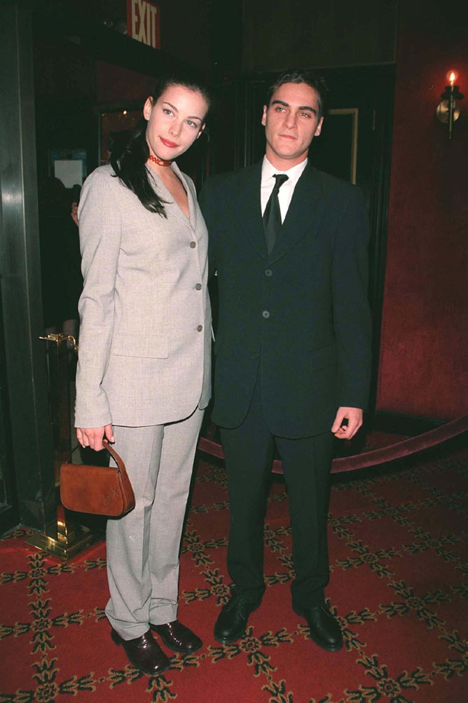 with former boyfriend - Joaquin Phoenix