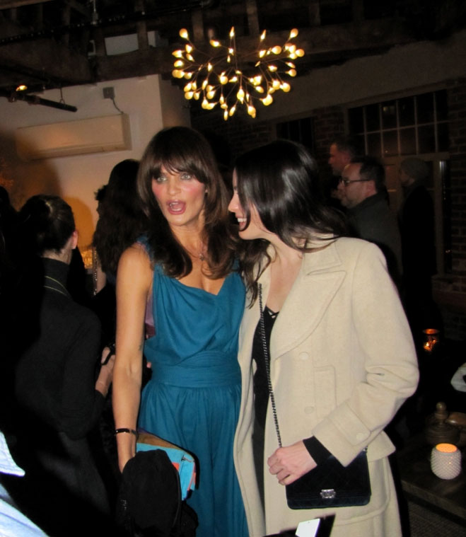 with Helena Christensen