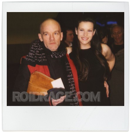 with Michael Stipe; Courtesy of roidrage.com