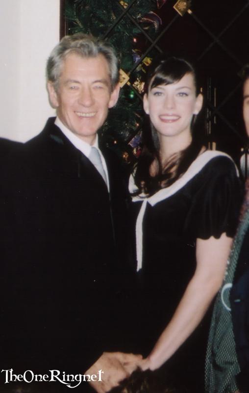with Ian McKellen - at The Fellowship Of The Ring New-York's Premiere