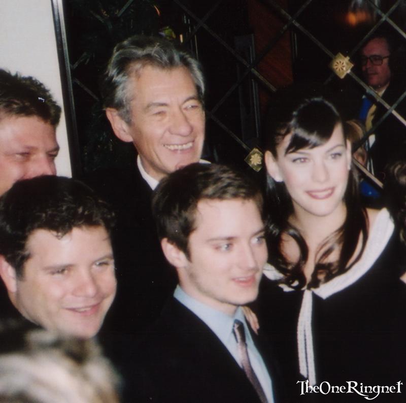 with Sean Bean, Sean Astin, Ian McKellen and Elijah Wood - at The Fellowship Of The Ring New-York's Premiere