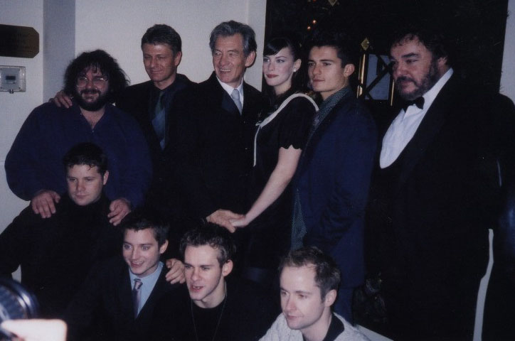 with LOTR cast, at The Fellowship Of The Ring New-York's Premiere