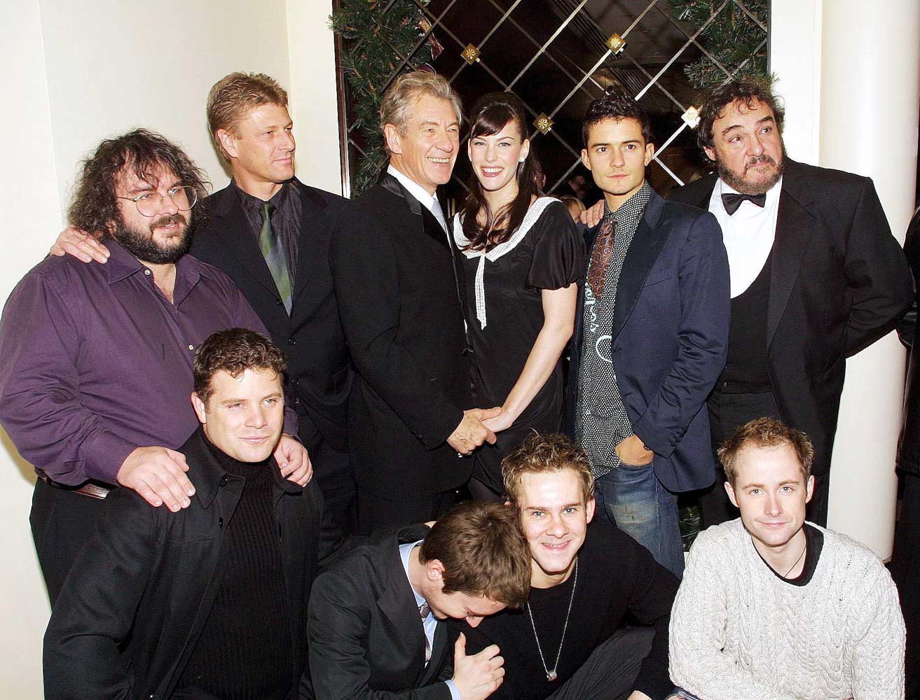 with LOTR cast and crew