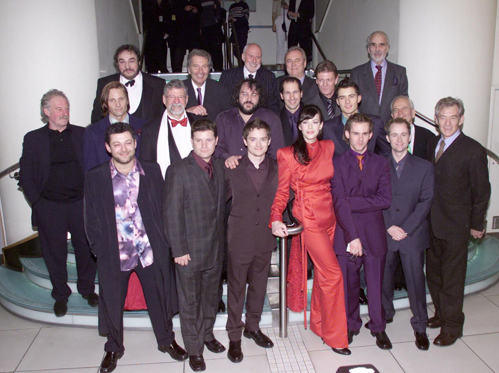 with LOTR cast and crew