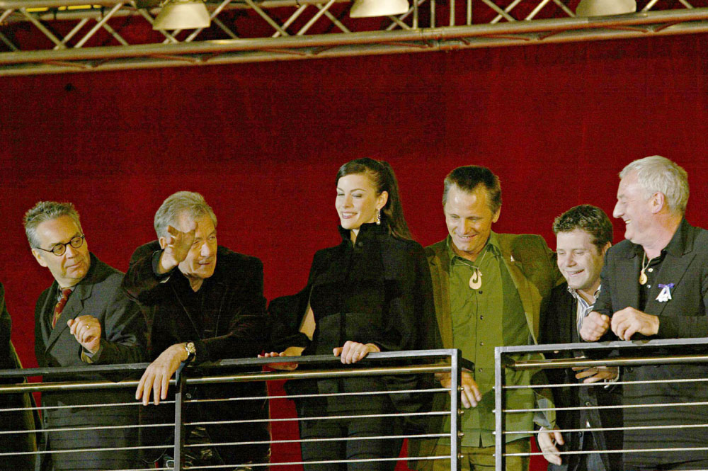 with LOTR cast and crew