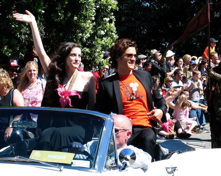 with Orlando Bloom