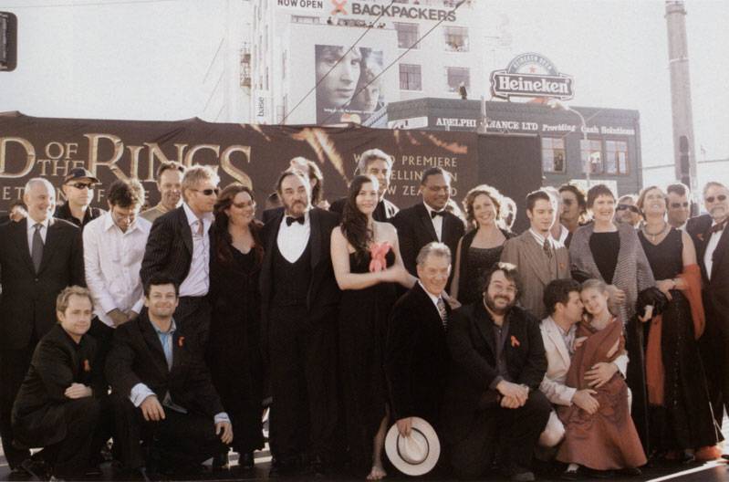 with LOTR cast and crew