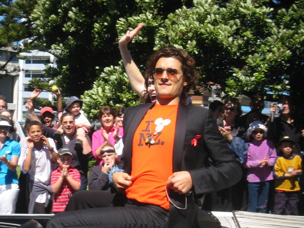 with Orlando Bloom