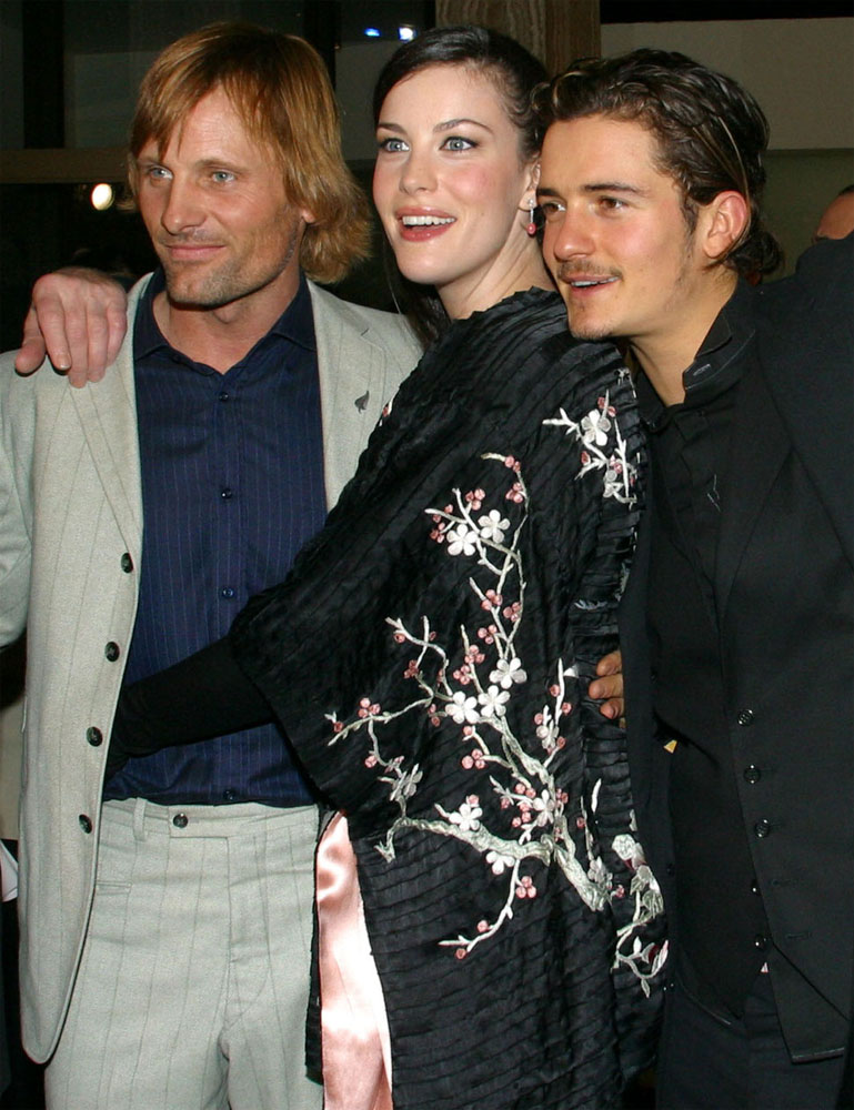 with Viggo Mortensen and Orlando Bloom