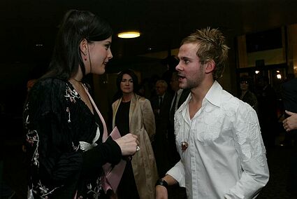 with Dominic Monaghan