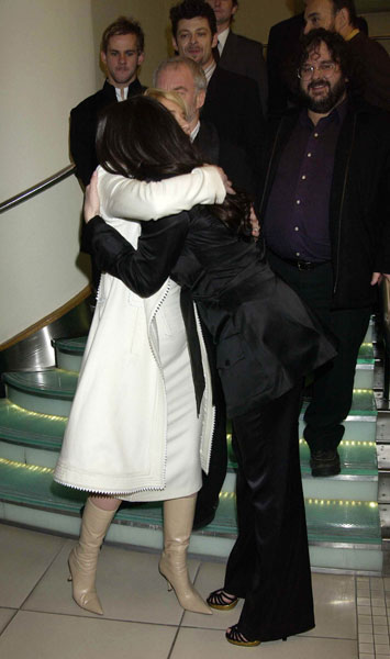 with Cate Blanchett and the Cast and Crew of LotR
