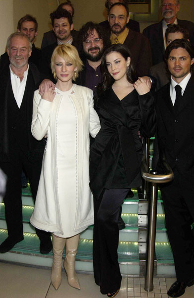 with Cate Blanchett and Peter Jackson