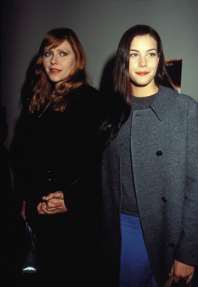 with mom Bebe Buell