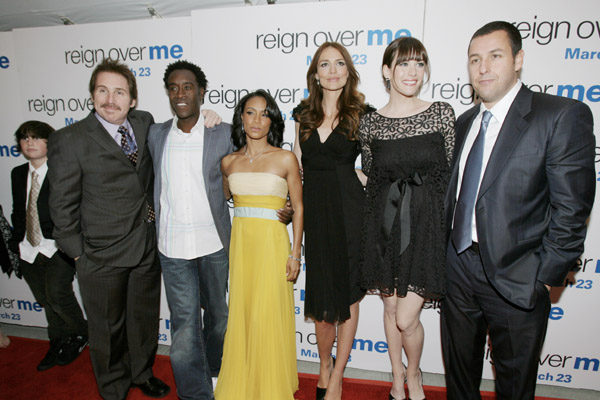 with Mike Binder, Don Cheadle, Jada Pinkett Smith, Saffron Burrows and Adam Sandler