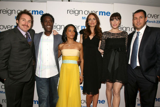 with Mike Binder, Don Cheadle, Jada Pinkett Smith, Saffron Burrows and Adam Sandler