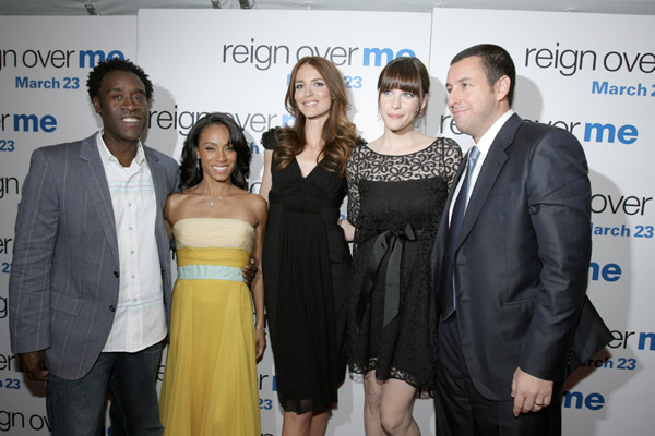 with Don Cheadle, Jada Pinkett Smith, Saffron Burrows and Adam Sandler