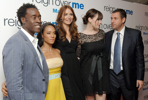 with Don Cheadle, Jada Pinkett Smith, Saffron Burrows and Adam Sandler