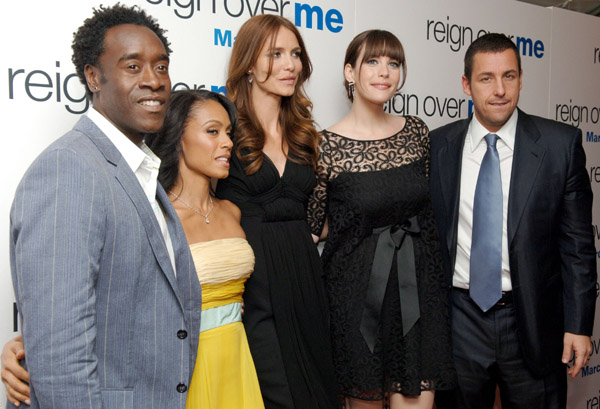 with Don Cheadle, Jada Pinkett Smith, Saffron Burrows and Adam Sandler