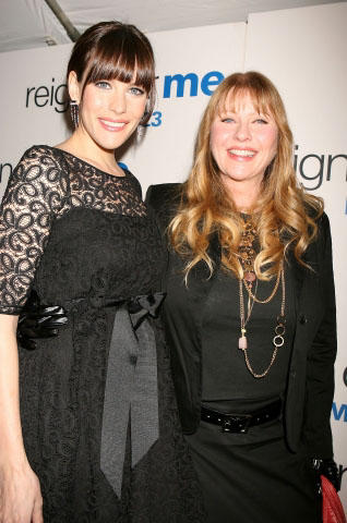 with mom - Bebe Buell
