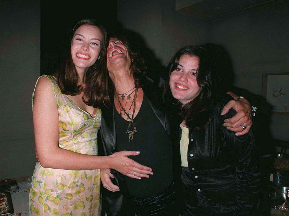 with Steven and Mia Tyler