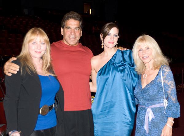 with mom Bebe Buell, Lou and Carla Ferrigno
