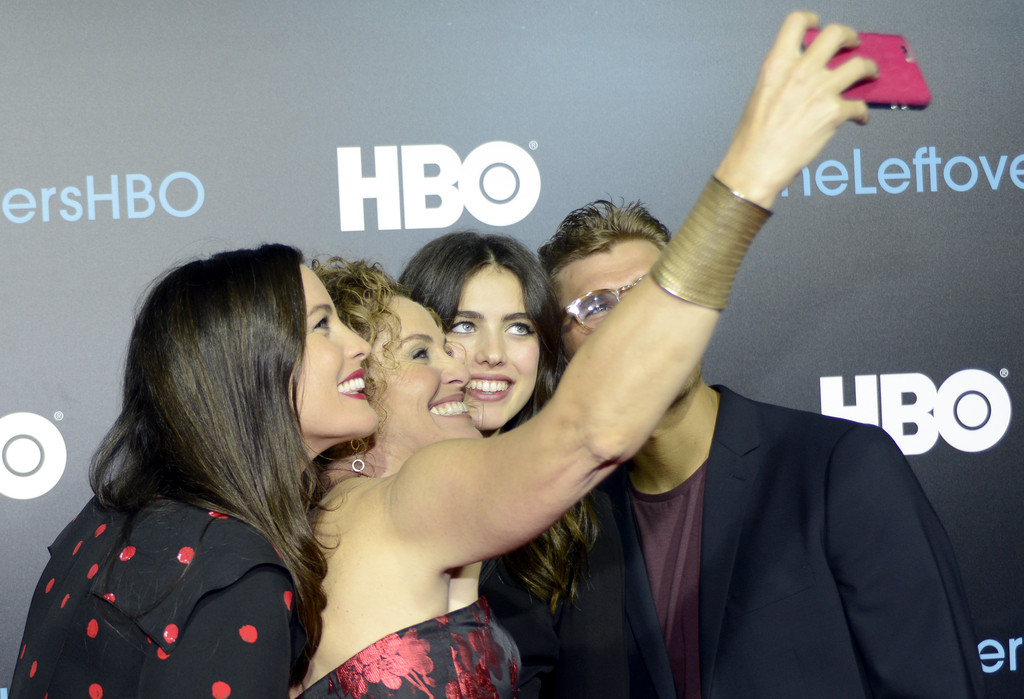 with Margaret Qualley, Amy Brenneman and Chris Zylka