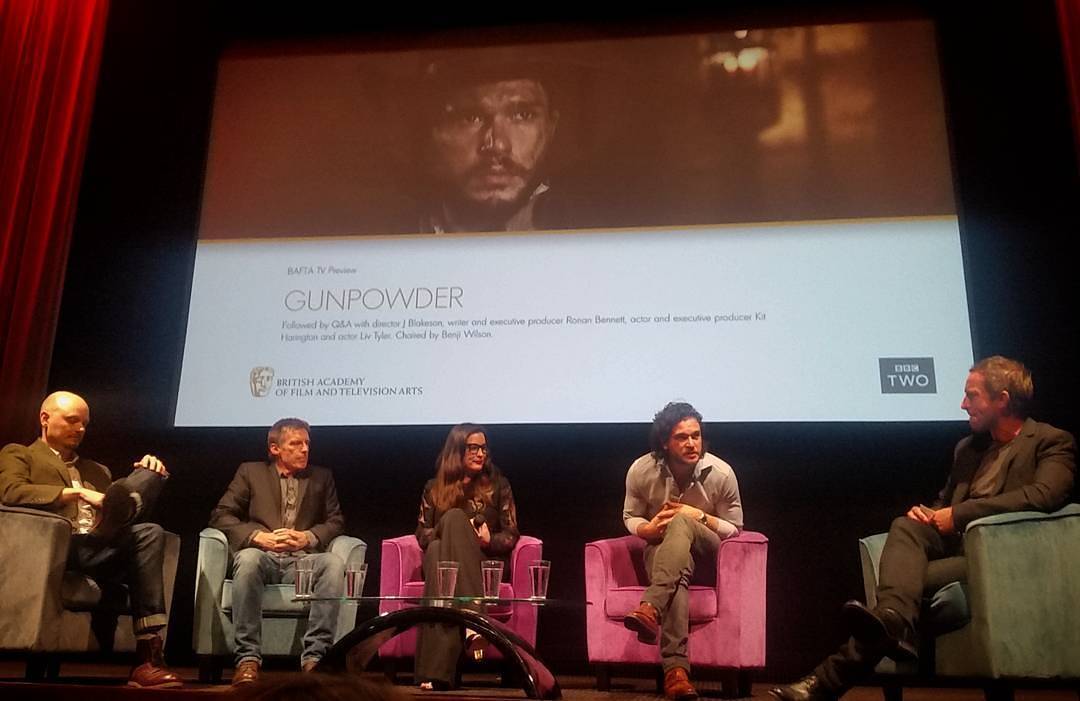 with J Blakeson, Ronan Bennett, Kit Harington and Benji Wilson, from Kit.EmiliaDaily's Instagram