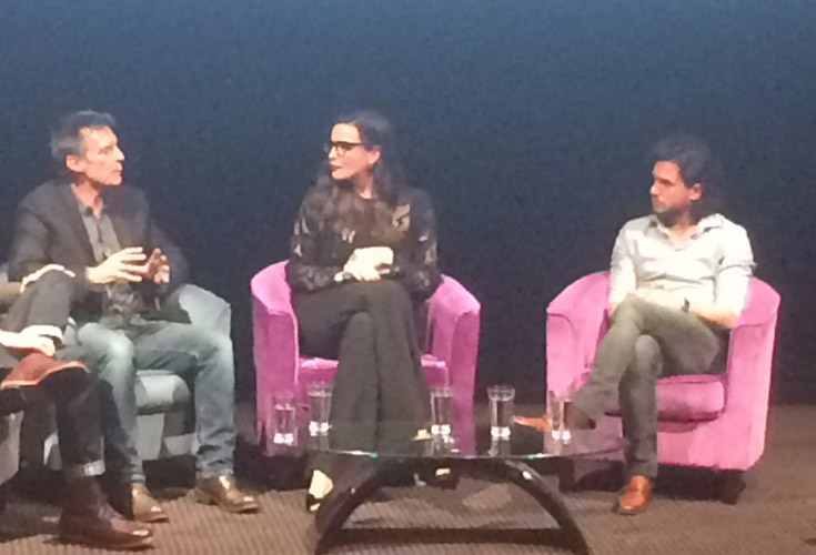 with Ronan Bennett and Kit Harington, from Paul Holland's Twitter