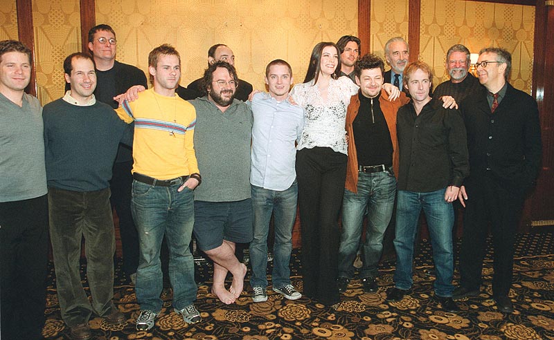 with the LOTR cast and crew