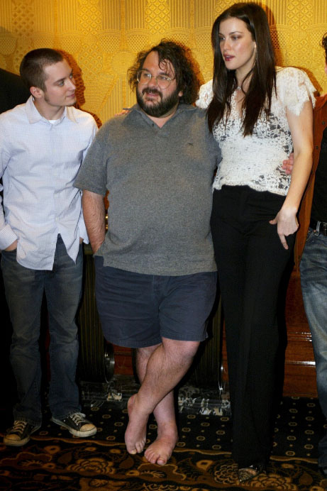 with Elijah Wood and Peter Jackson