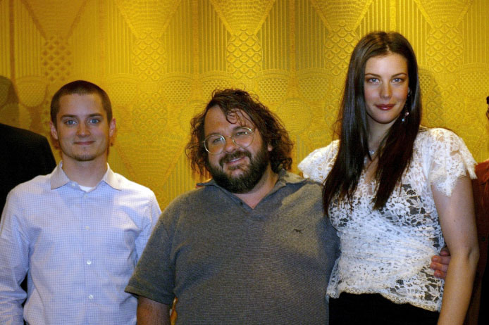 with Elijah Wood and Peter Jackson