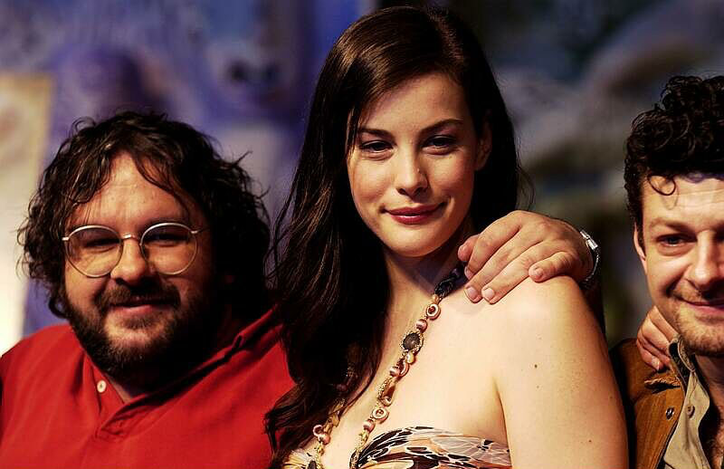 with Peter Jackson - at The Return Of The King Press Conference, Wellington, December 1st 2003