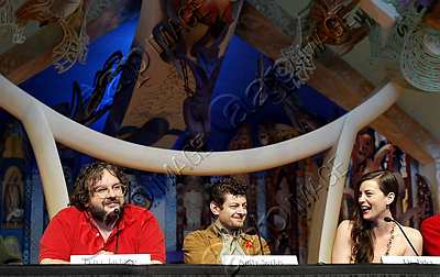 with Peter Jackson and Andy Serkis