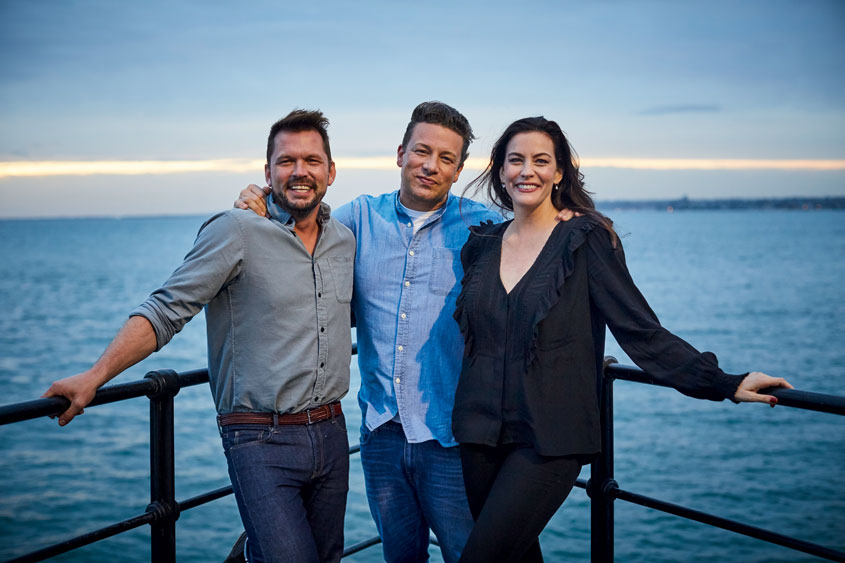 with Jimmy Doherty and Jamie Oliver