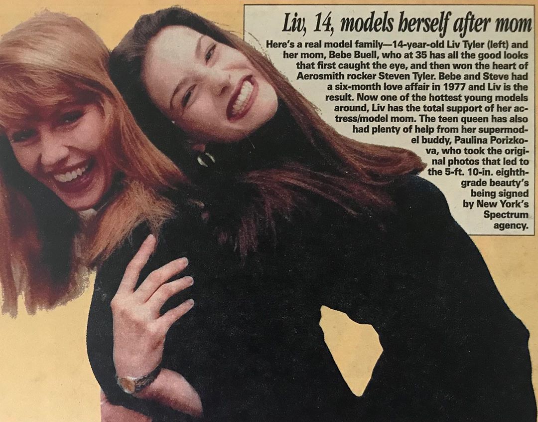 with mom Bebe Buell, from Aerocr Instagram